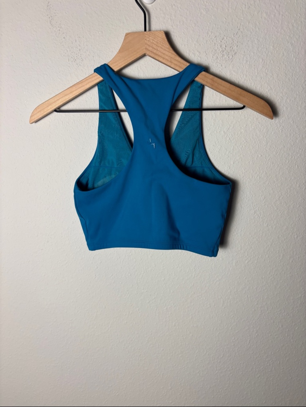 Joylab Ruched Front Racerback Bra Blue - Picture 2 of 3